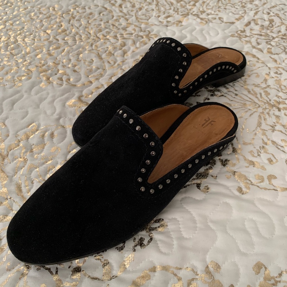 Suede Frye Mule